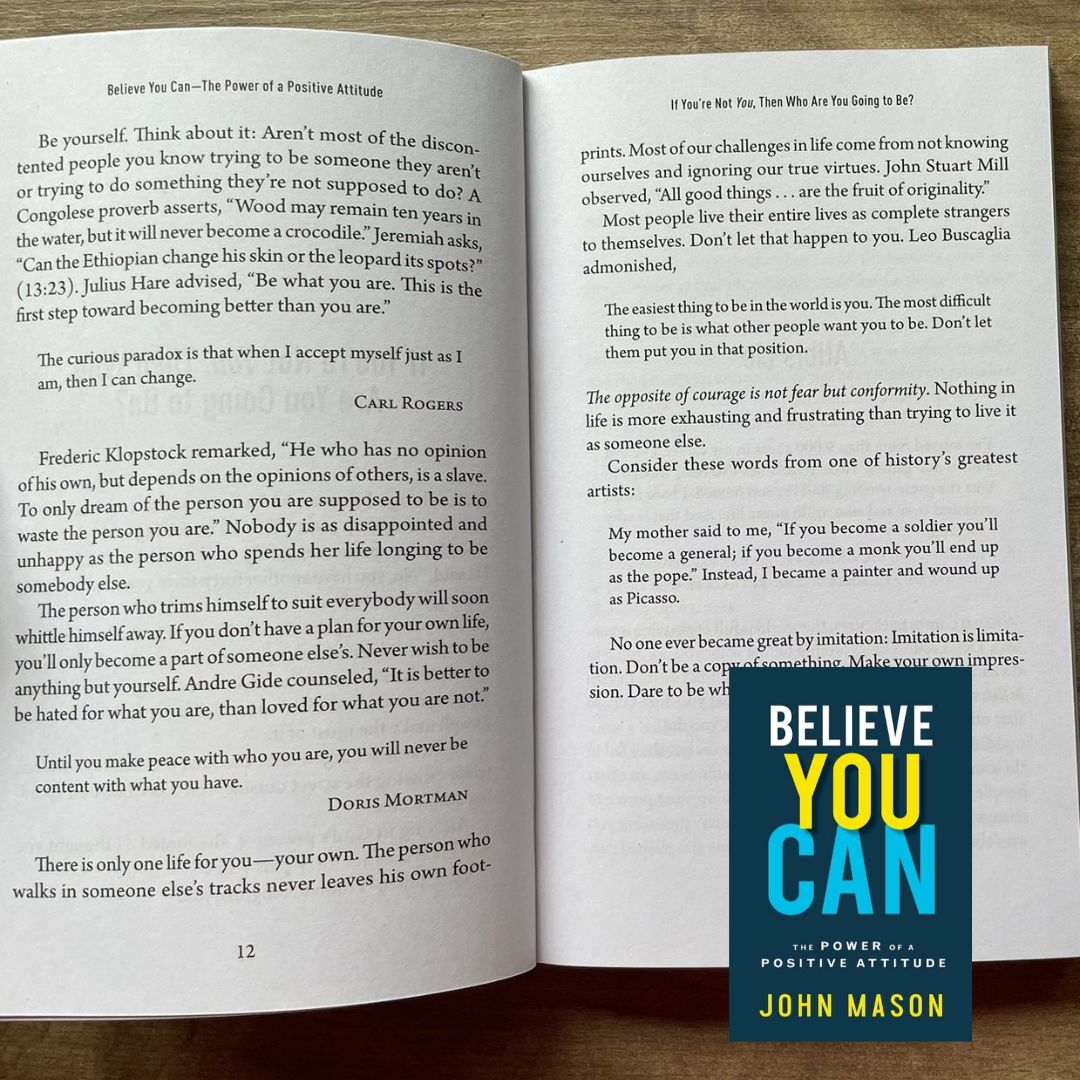 Never Give Up/ Be Uncommon/ Be Yourself/ Believe You Can/ The Power of You (by John Mason) (SINGLES) brand new softcover