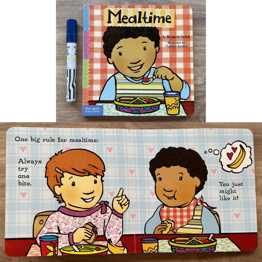 Best Behavior / Toddler Tools Manners BOARD BOOK (SINGLES) (brand new, with SLIGHT DENTS on book cover) Feet are not for kicking / Teeth are not for biting / Voices are not for yelling / Bedtime / Manners Time / Mealtime