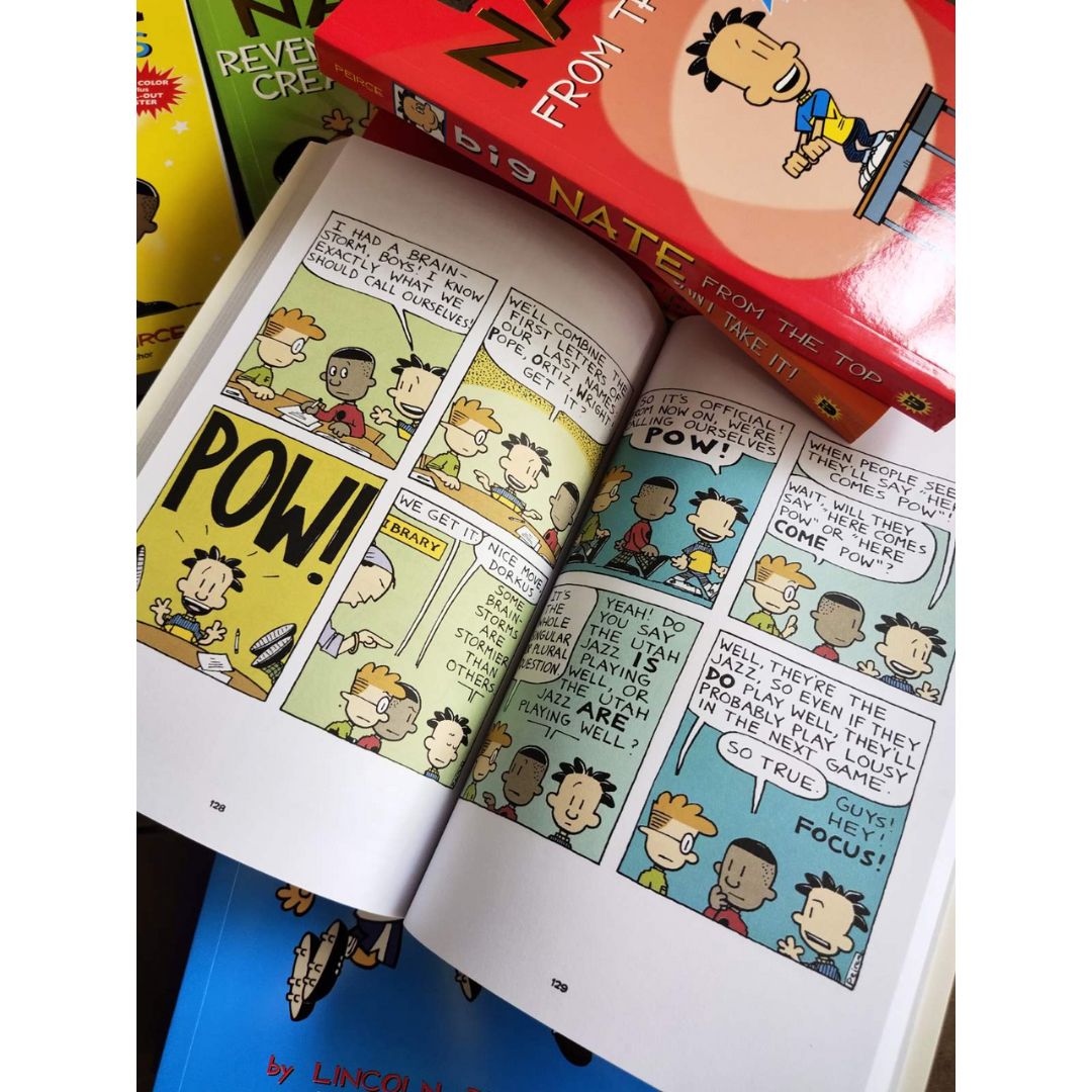 BIG NATE (COMICS - 6 books) brand new softcover, no box (pls. choose from SET 1 or 2)