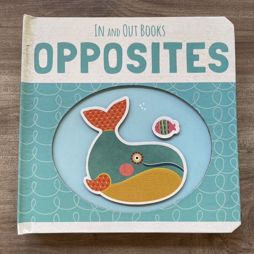 IN and OUT Board Books (SINGLES) Colors / Numbers / Opposites / Shapes (brand new, with SLIGHT DENTS on book cover)
