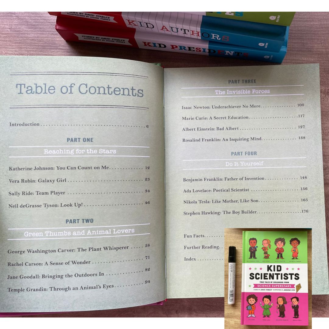 TRUE TALES OF CHILDHOOD series 5 books (brand new hardcover, no box, slight dents on book cover) - KID ARTISTS / ATHLETES / AUTHORS / PRESIDENTS / SCIENTISTS
