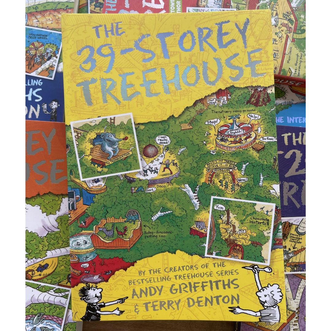 STOREY TREEHOUSE (15 books) brand new softcover, BOX with SLIGHT DENTS, books no damage