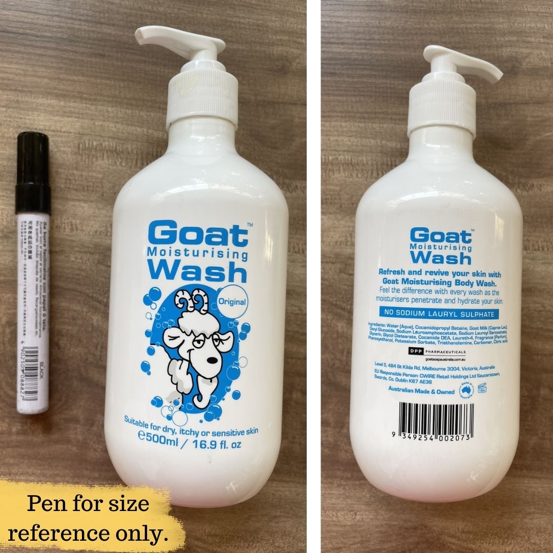 Goat Moisturising Body Wash (Original / Manuka Honey) 500ml (SINGLES)