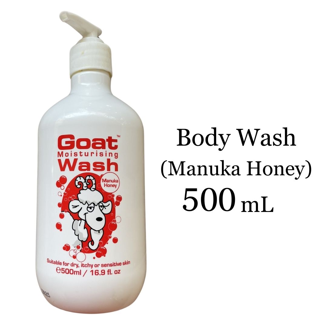 Goat Moisturising Body Wash (Original / Manuka Honey) 500ml (SINGLES)