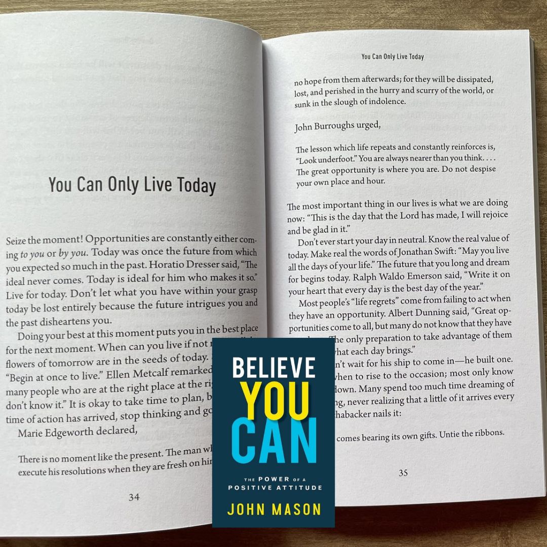Never Give Up/ Be Uncommon/ Be Yourself/ Believe You Can/ The Power of You (by John Mason) (SINGLES) brand new softcover