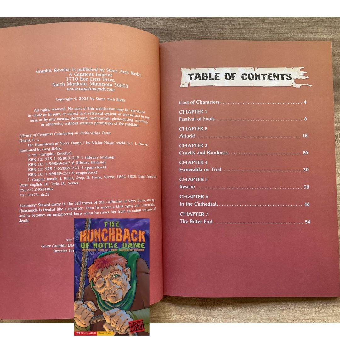 Classic Fiction Graphic Novel (SINGLES) (Alice in Wonderland / Gulliver's Travels / The Hunchback of Notre Dame / The Wizard of Oz) brand new softcover, with SLIGHT TEARS/DENTS/FOLDS on book cover