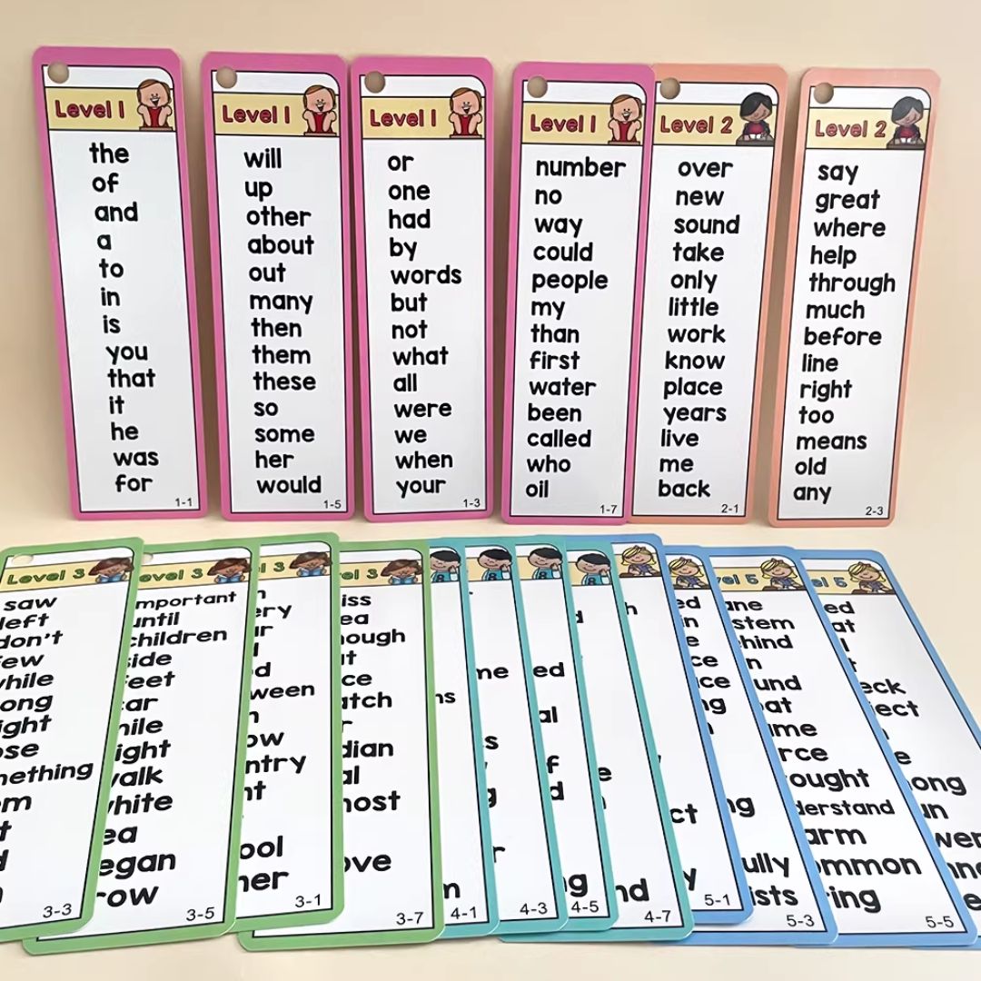 Sight Words Flash Cards Set (1000 Words, 41 Cards) High-Frequency English Reading Cards for Children (brand new flashcards, no box)