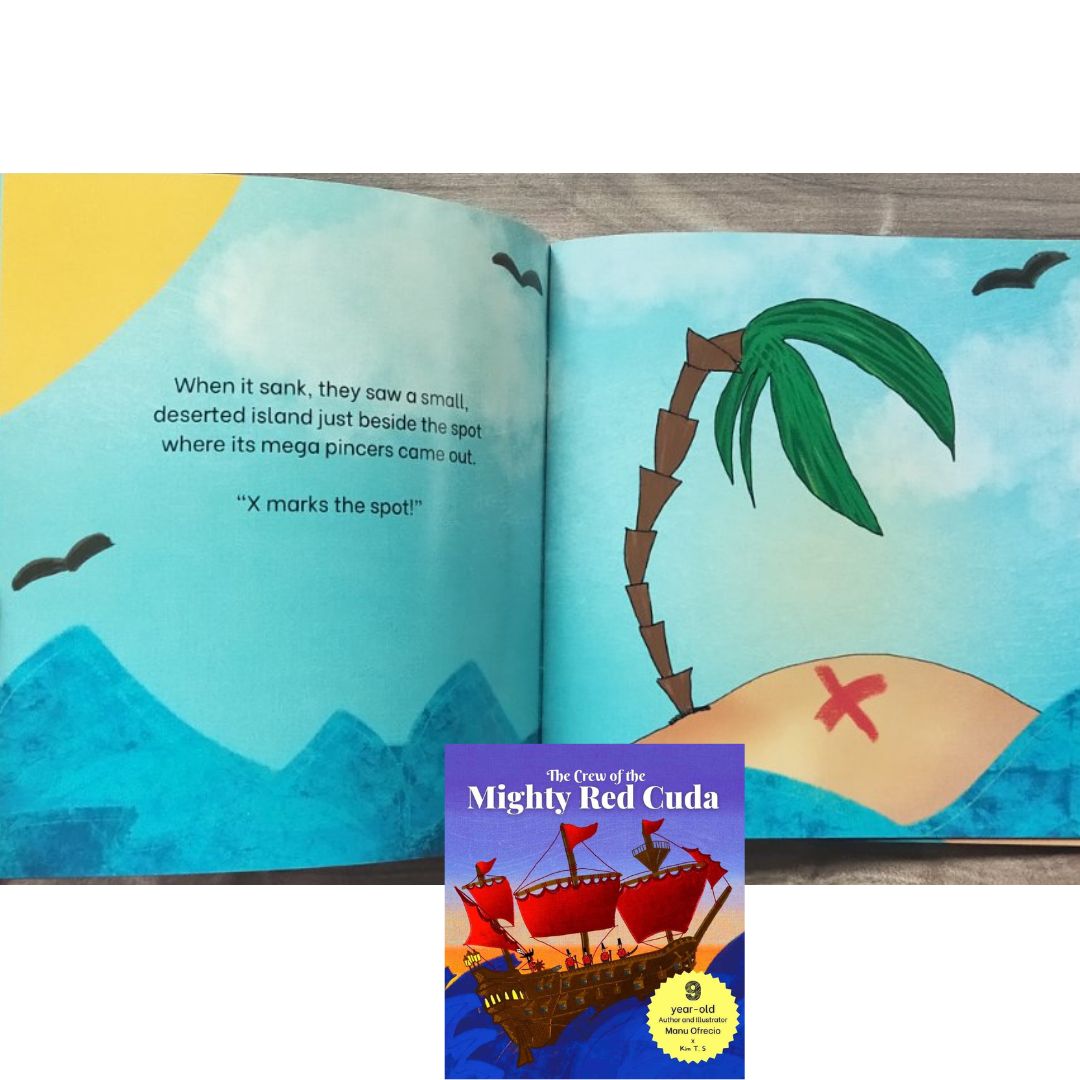 The Crew of the Mighty Red Cuda: A Pirate Adventure for A Good Cause, by a 9-year-old Author and Illustrator