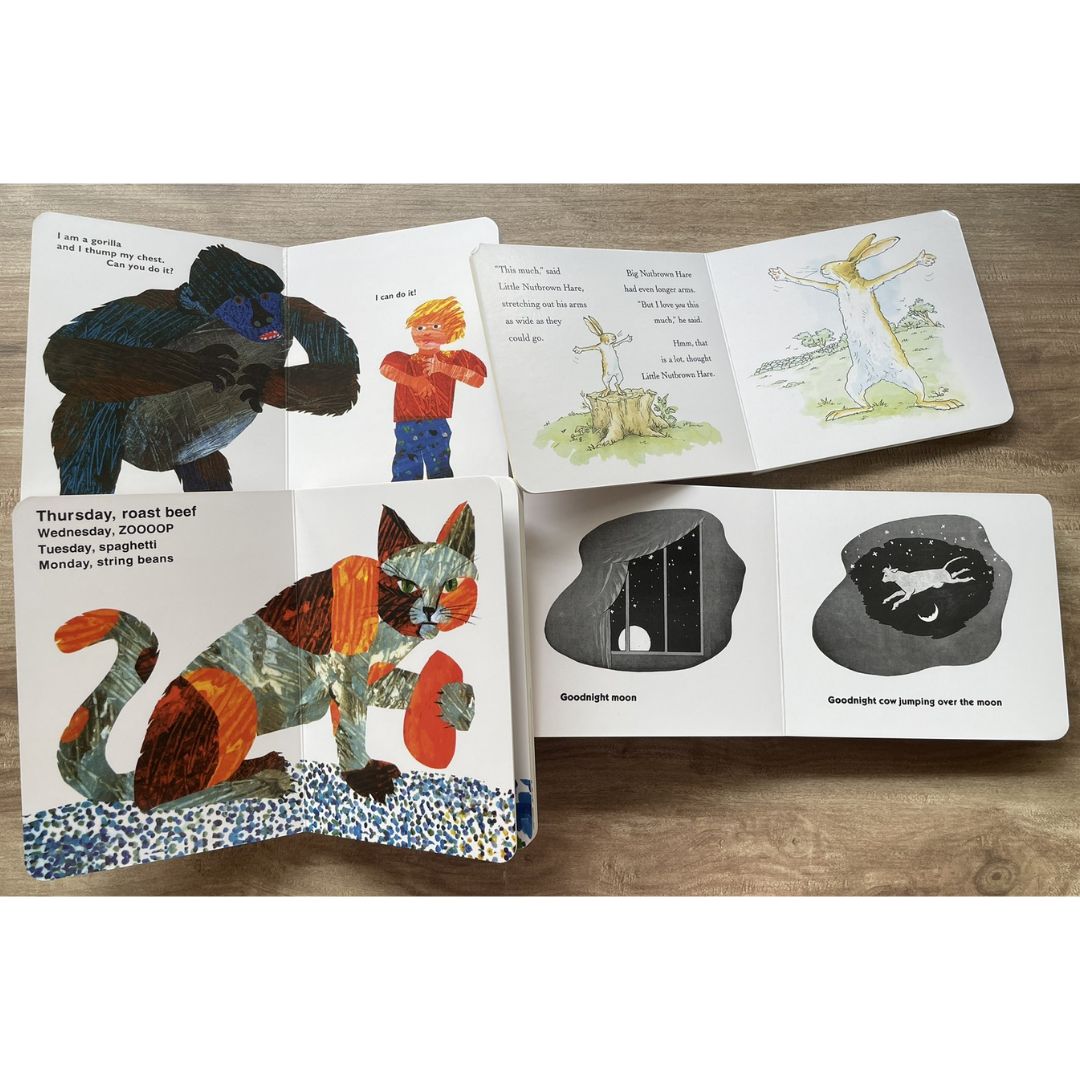 Eric Carle and other bestseller (BOARD BOOKS) singles, brand new - Baby Bear / Brown Bear / Panda Bear / Polar Bear / Dear Zoo / From Head to Toe/ Good Night Moon / Guess How Much I Love You / I am a Bunny / Today is Monday / The Very Hungry Caterpillar