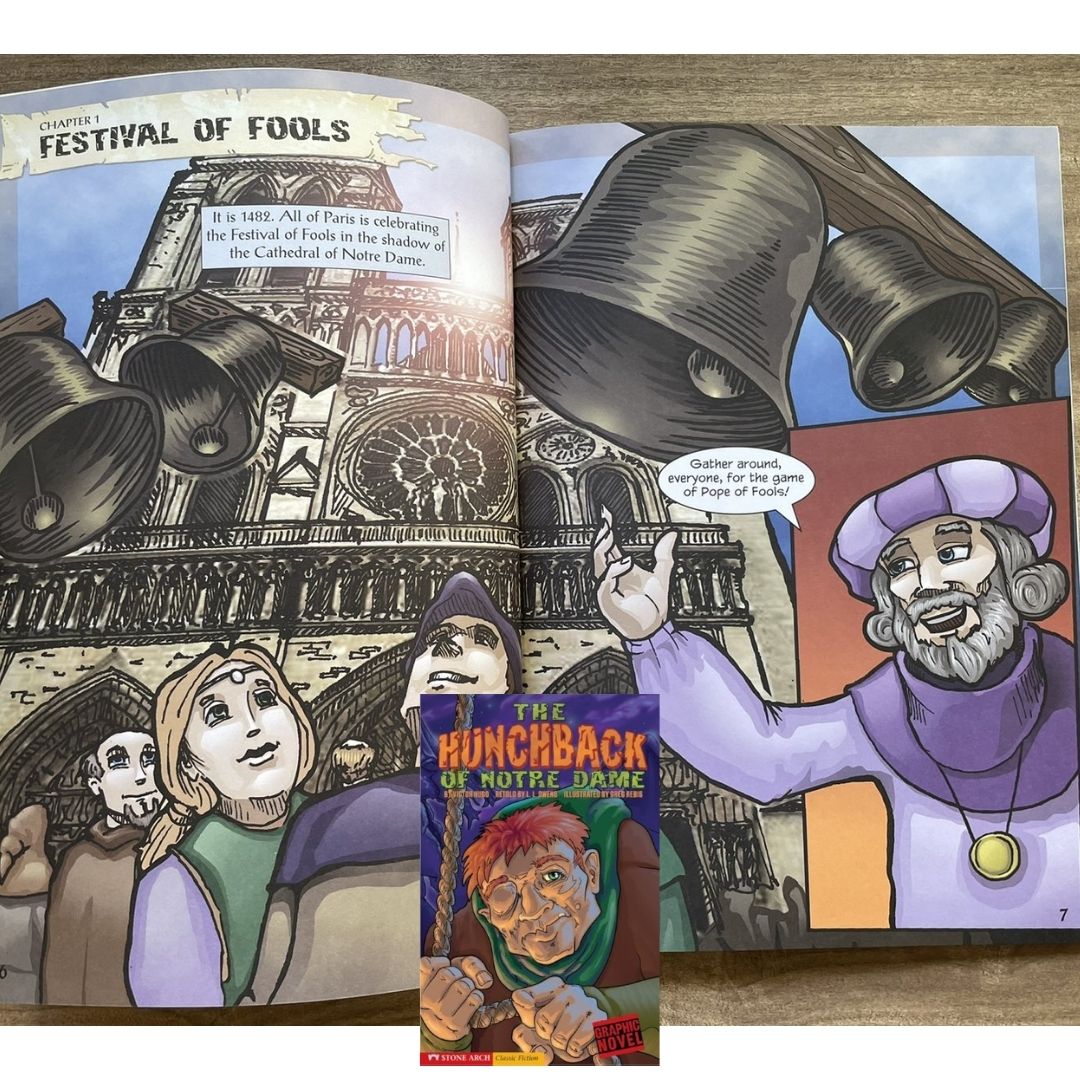 Classic Fiction Graphic Novel (SINGLES) (Alice in Wonderland / Gulliver's Travels / The Hunchback of Notre Dame / The Wizard of Oz) brand new softcover, with SLIGHT TEARS/DENTS/FOLDS on book cover