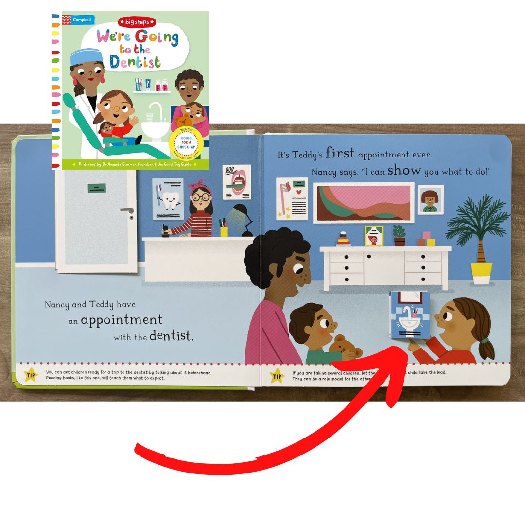 Campbell Big Steps (SINGLES) interactive BOARD BOOK - Can You Say Please/ Going to the Dentist/ Going to the Doctor/ Having a Baby/ Let's Wash Hands/ No More Dummies/ No More Nappies/ I'm Not Sleepy/ I'm Starting Nursery/ We Can Get Dressed