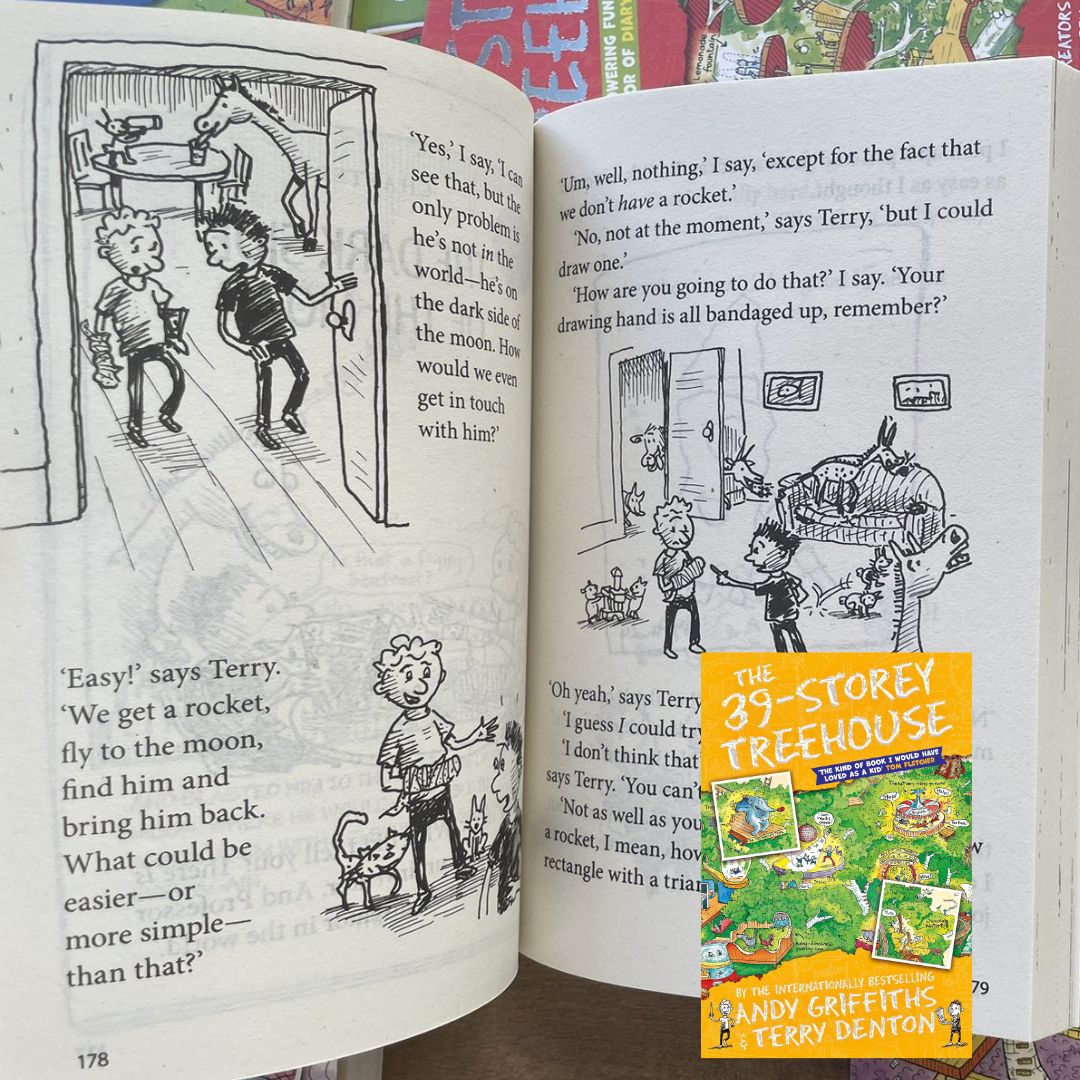 STOREY TREEHOUSE (15 books) brand new softcover, BOX with SLIGHT DENTS, books no damage