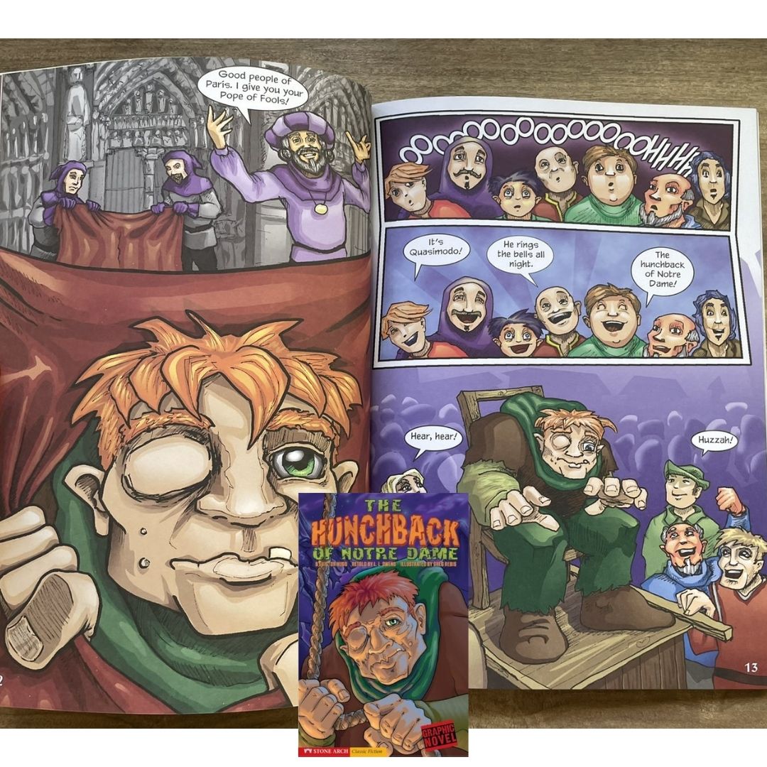 Classic Fiction Graphic Novel (SINGLES) (Alice in Wonderland / Gulliver's Travels / The Hunchback of Notre Dame / The Wizard of Oz) brand new softcover, with SLIGHT TEARS/DENTS/FOLDS on book cover