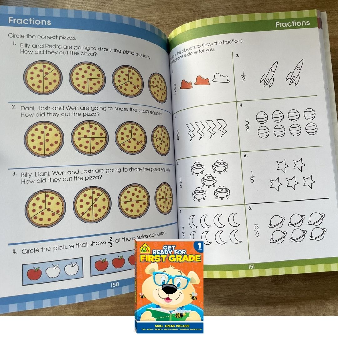 School Zone GET READY for Preschool / Kindergarten / First Grade Workbook (SINGLES) brand new softcover