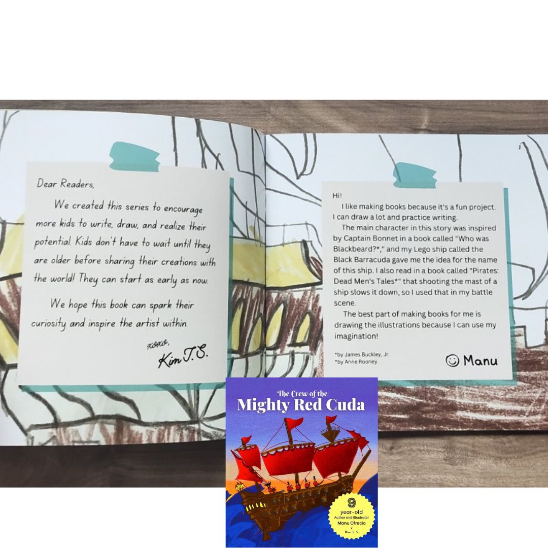 The Crew of the Mighty Red Cuda: A Pirate Adventure for A Good Cause, by a 9-year-old Author and Illustrator