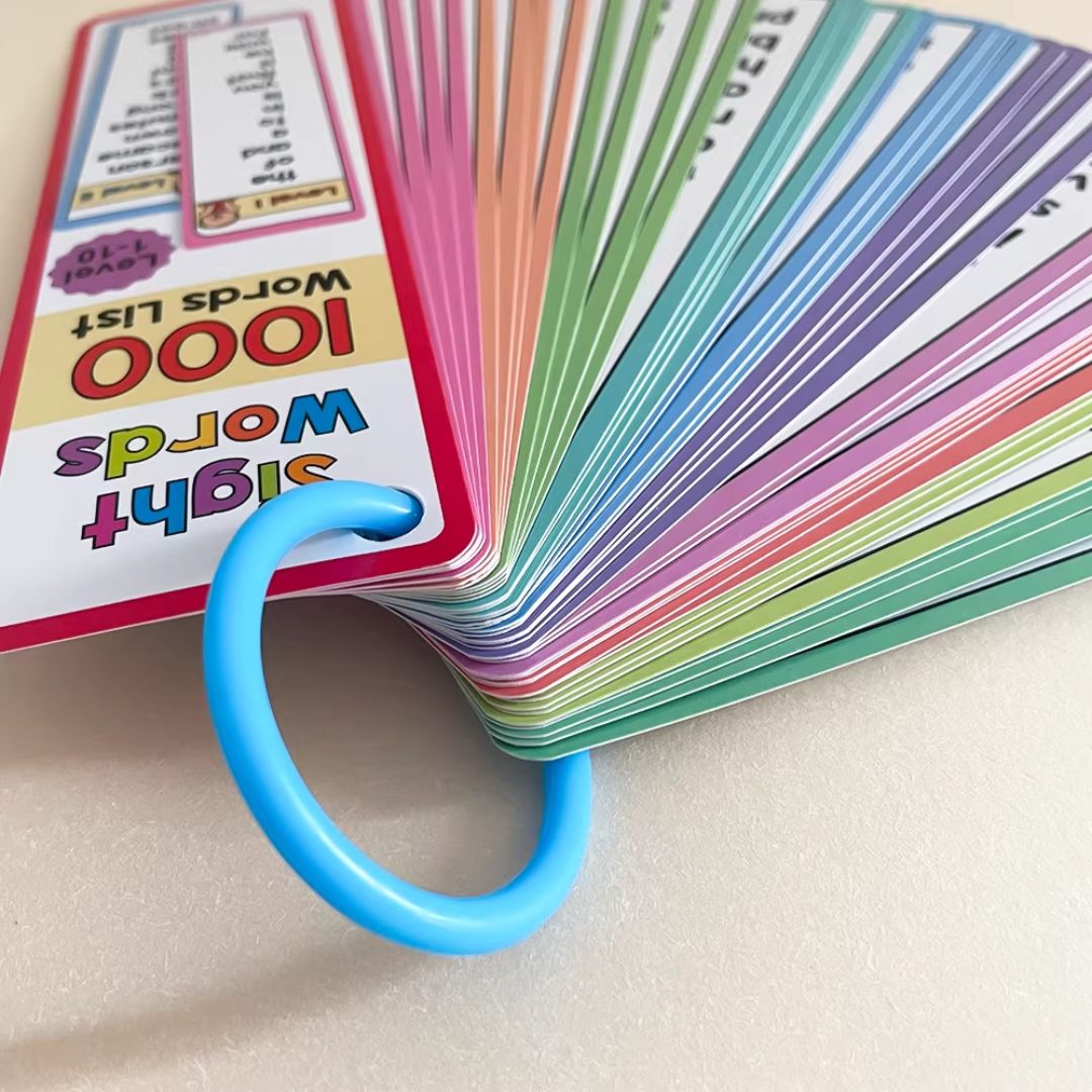 Sight Words Flash Cards Set (1000 Words, 41 Cards) High-Frequency English Reading Cards for Children (brand new flashcards, no box)