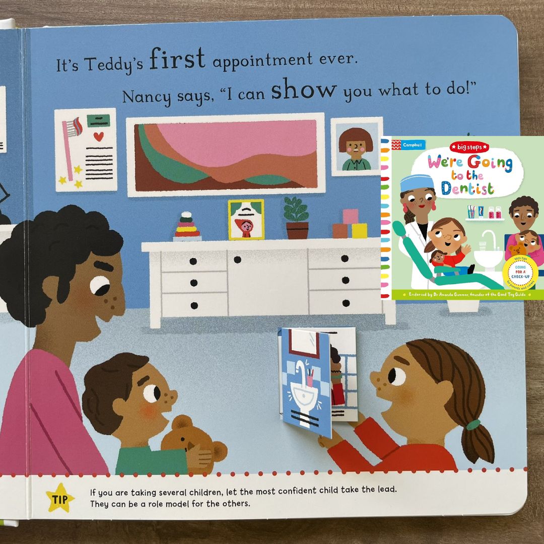 Campbell Big Steps (SINGLES) interactive BOARD BOOK - Can You Say Please/ Going to the Dentist/ Going to the Doctor/ Having a Baby/ Let's Wash Hands/ No More Dummies/ No More Nappies/ I'm Not Sleepy/ I'm Starting Nursery/ We Can Get Dressed