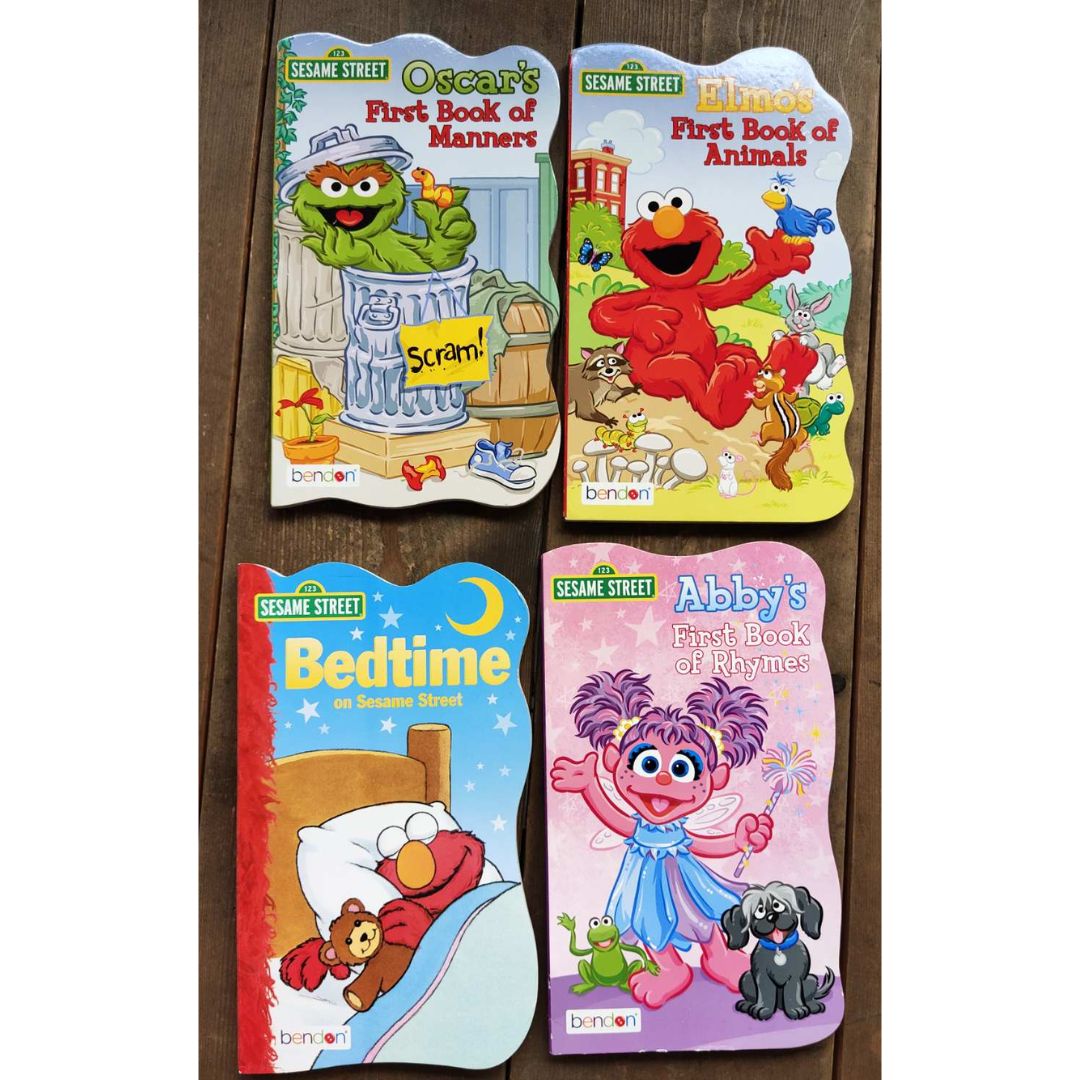 Sesame Street / Sesame Beginnings (SINGLES) brand new Board Book, with SLIGHT DENTS on book cover