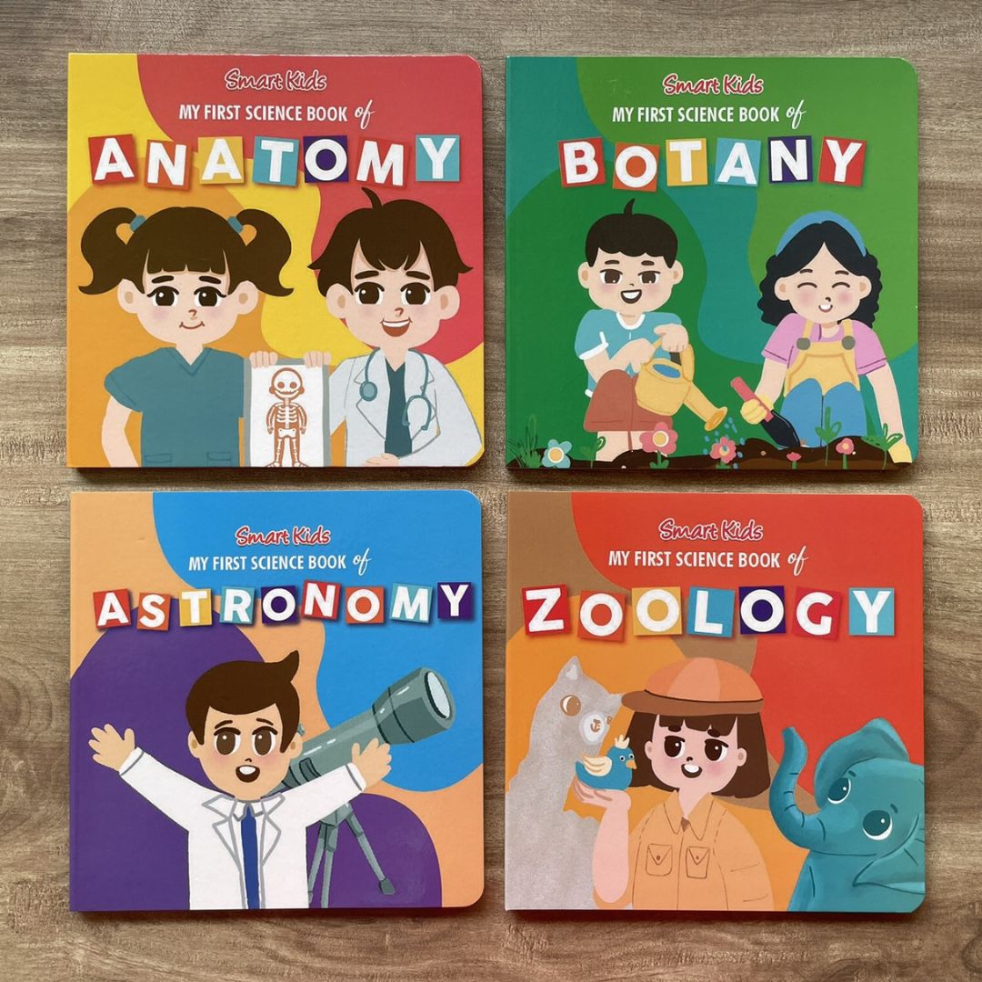 Smart Kids My First Science Book of ANATOMY / ASTRONOMY / BOTANY / ZOOLOGY (Board Book / SINGLES)