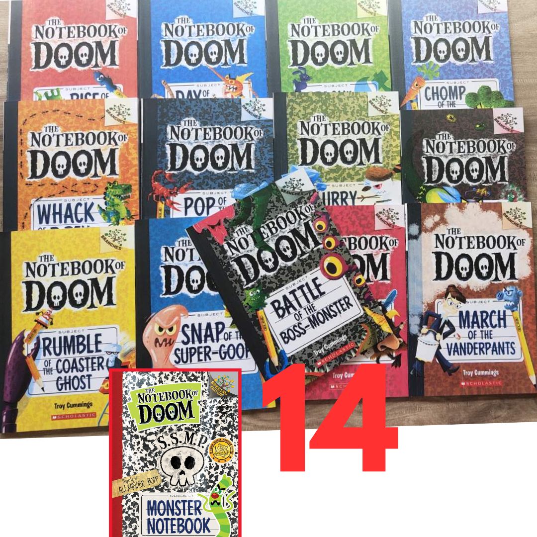 THE NOTEBOOK OF DOOM by Scholastic (14 books) brand new softcover, no box