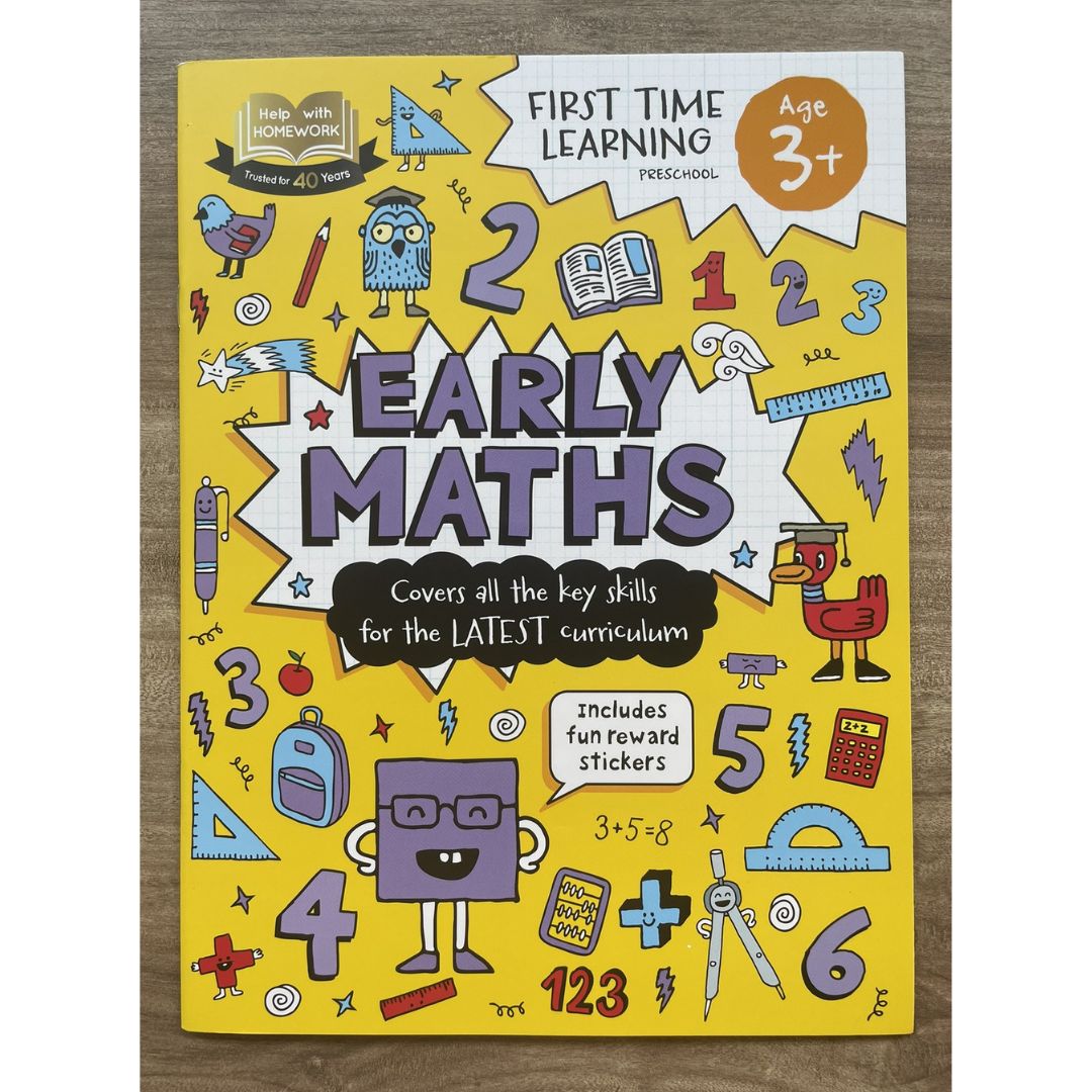 First Time Learning Preschool (for Age 3+) - EARLY MATHS (brand new softcover)