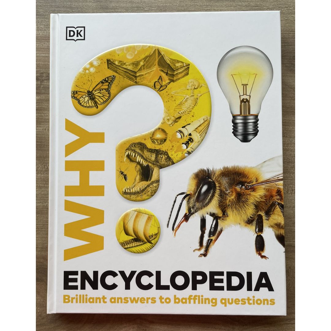 DK WHY? Encyclopedia: Brilliant Answers to Baffling Questions (brand new Hardcover, with SLIGHT DENTS on book cover)