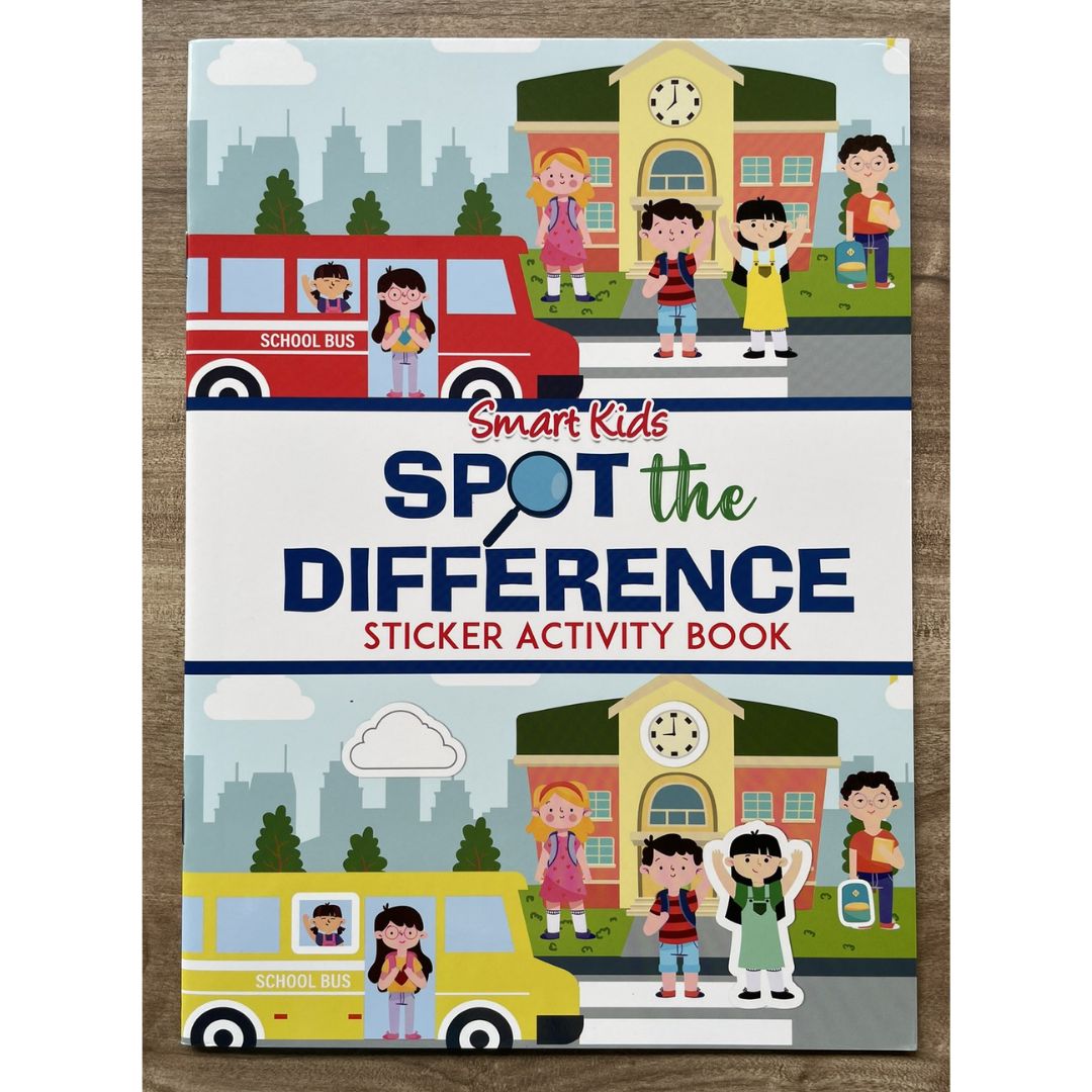 Smart Kids Sticker and Activity Book - SPOT THE DIFFERENCE (brand new softcover)