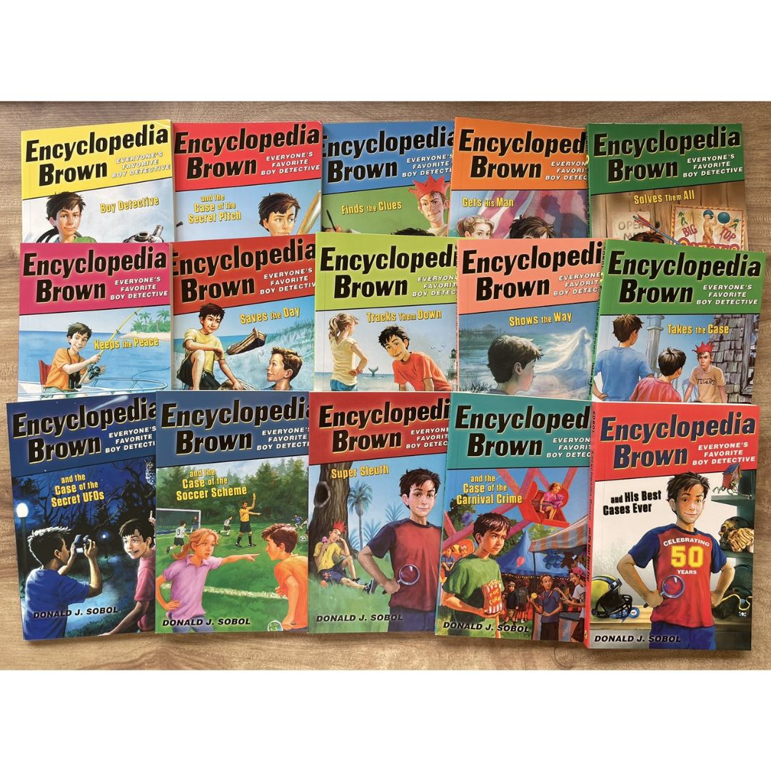 Encyclopedia Brown series, The Boy Detective (15 books) brand new paperbacks, no box