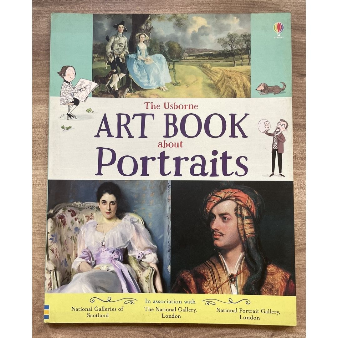 The Usborne Art Book about Portraits (brand new softcover, with SLIGHT FOLDS on book cover)