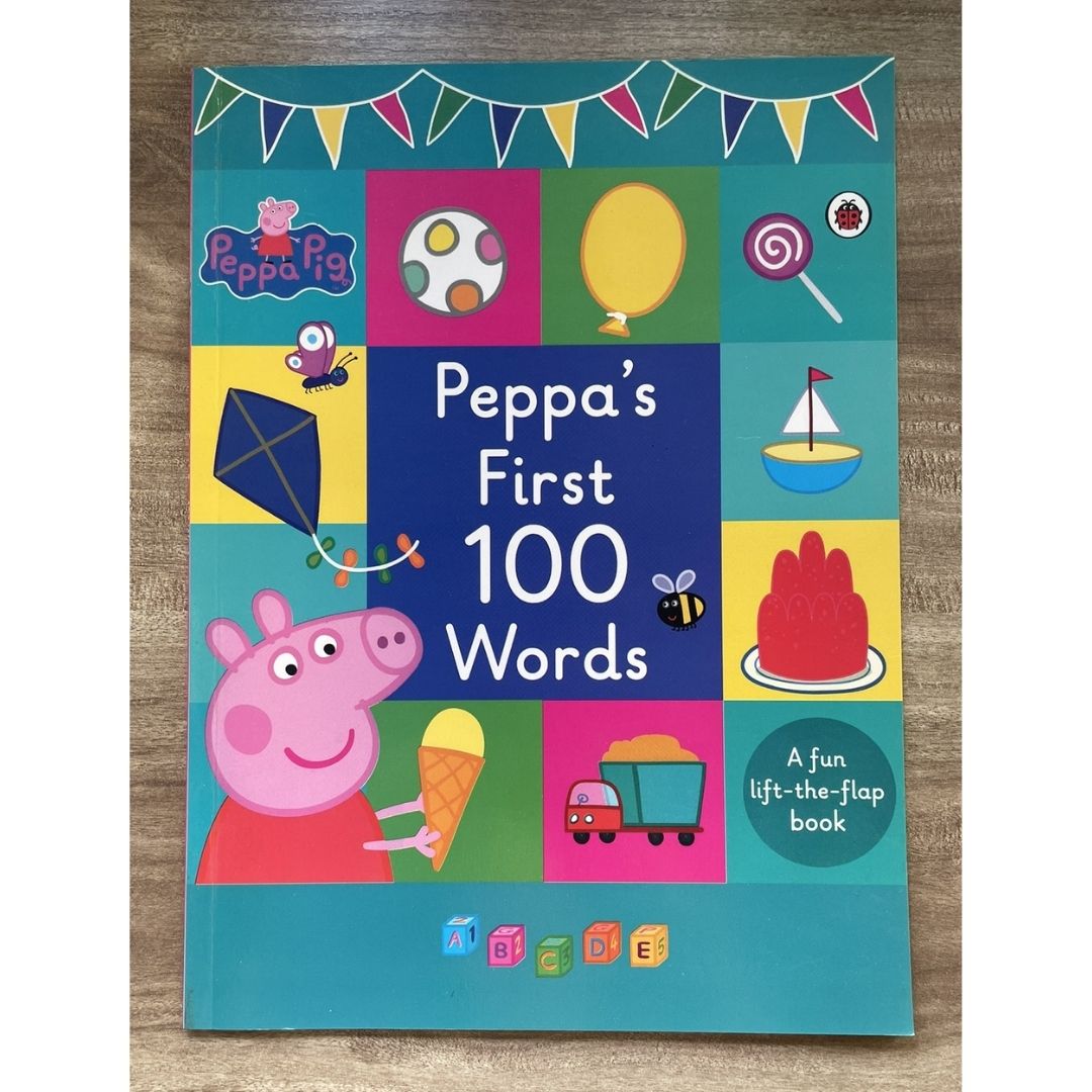 Peppa Pig: Peppa's First 100 Words (brand new softcover, with SLIGHT DENTS on book cover)