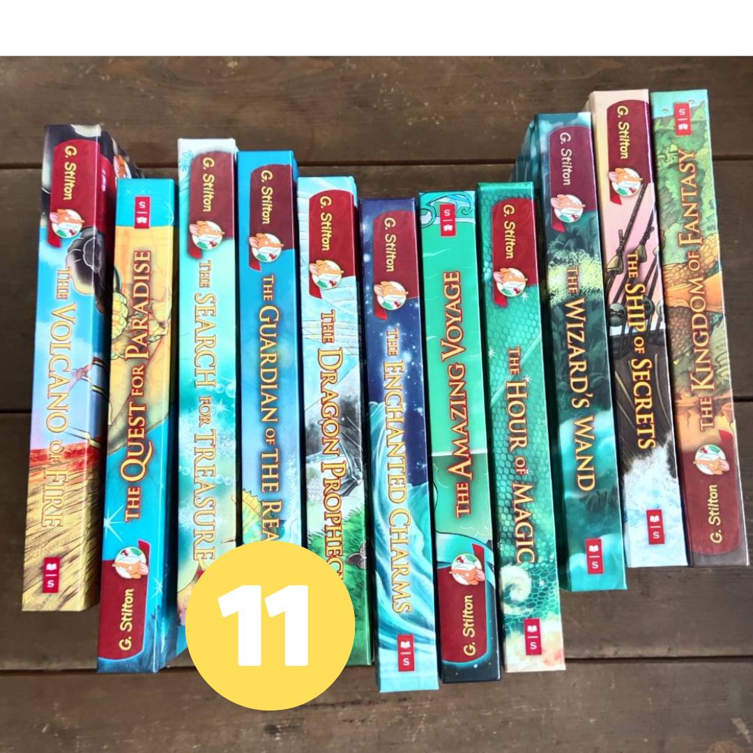 Geronimo Stilton Kingdom of Fantasy Series (11 books) hardcover