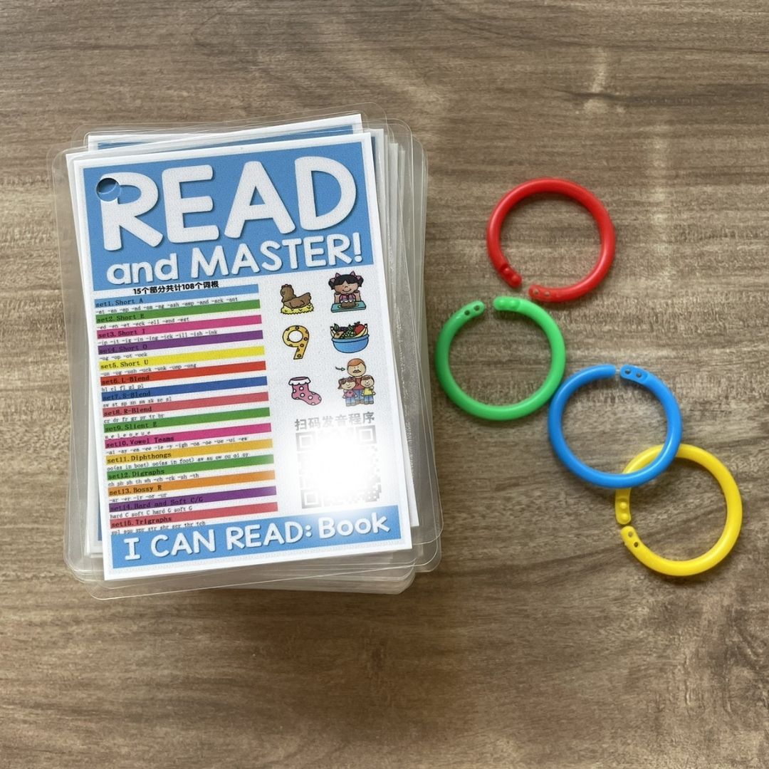 Phonics Reading Flashcards (108 Cards) Scan Audio | Early English Learning