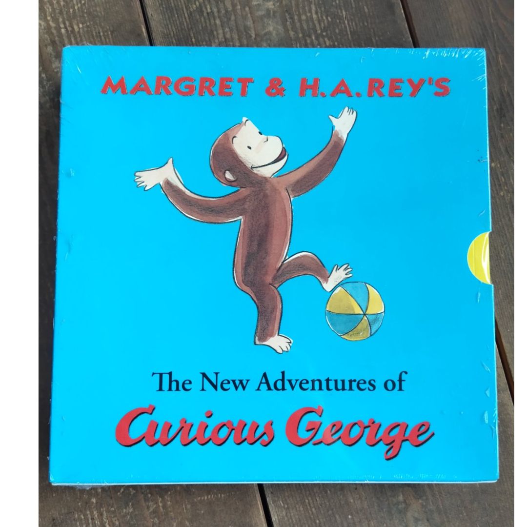 The New Adventures of Curious George (16 books) brand new - BOX with TEARS & DENTS, Books NO damage