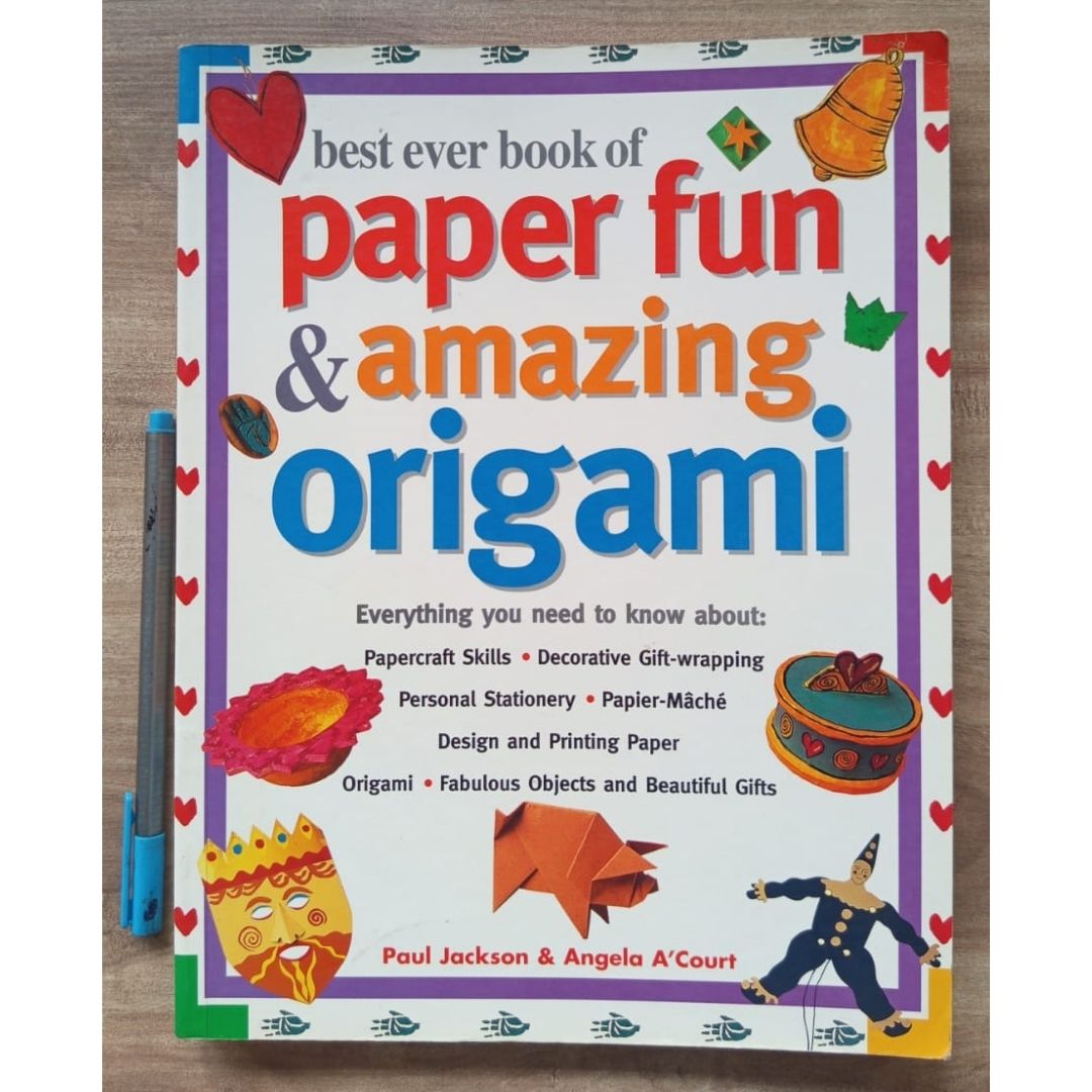 Best Ever Book of Paper Fun & Amazing Origami (USED book, softcover, with slight folds on book cover)