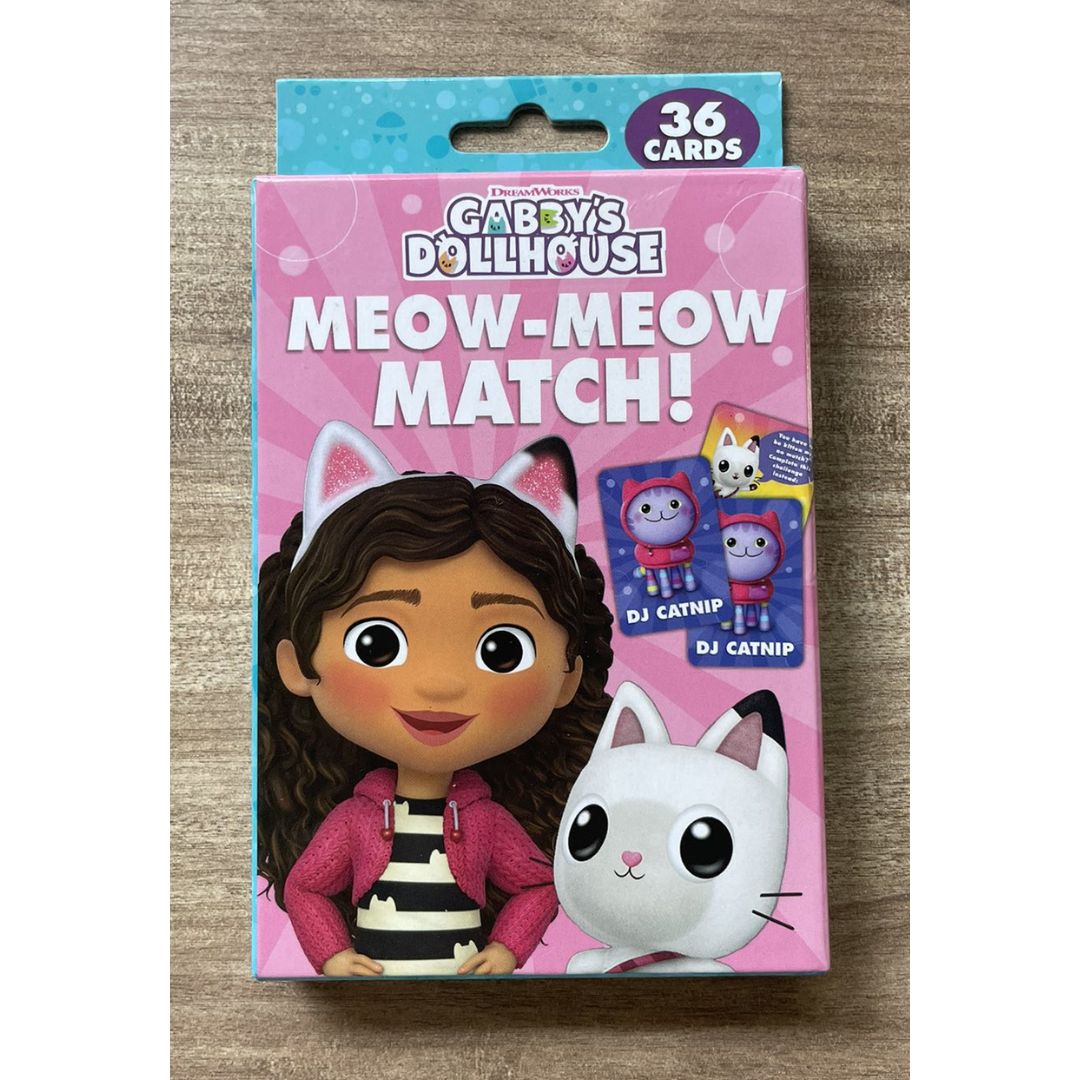 Gabby's Dollhouse Meow-Meow Match Matching Game Learning Flash Cards / Flashcards (36 cards) Box Set - brand new