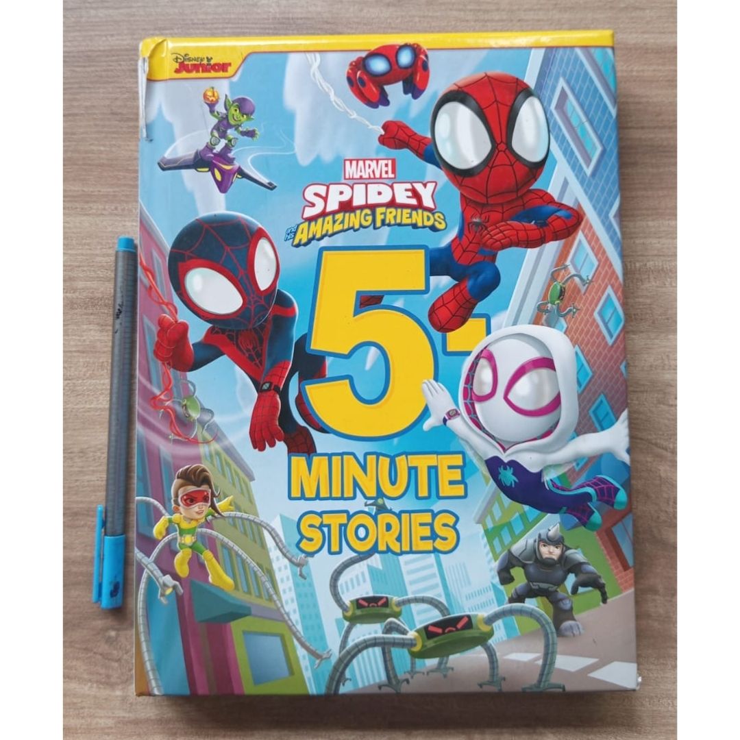 Spider-Man Spidey Amazing Friends 5-Minute Stories (USED book, padded hardcover, with slight tears and dents)