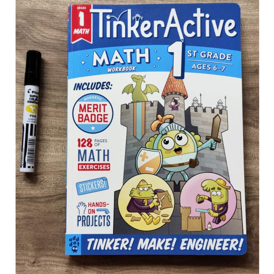 TinkerActive Workbooks: 1st Grade (MATH) softcover