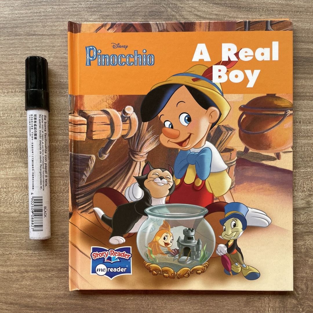 DISNEY Pinocchio A Real Boy (Story Reader) (brand new hardcover, with slight dents on book cover)
