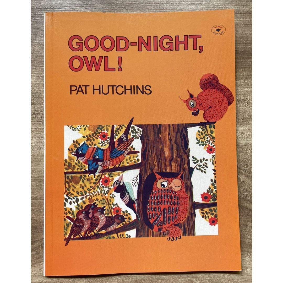Good Night, Owl! Storybook by Pat Hutchins (brand new softcover, with SLIGHT FOLDS on book cover)