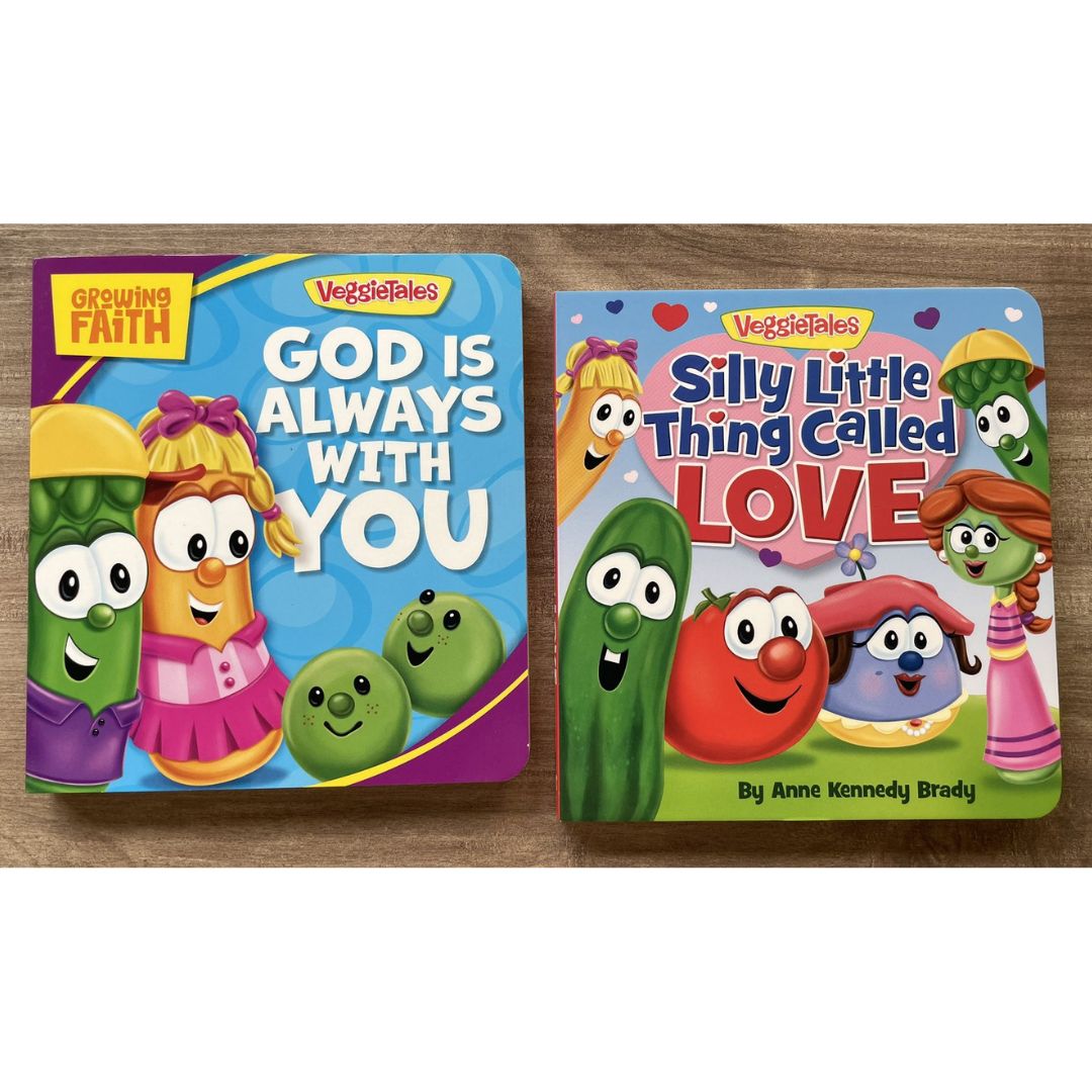 VeggieTales - Growing Faith: God Is Always with You / Silly Little Thing Called Love (SINGLES, brand new Board Book)