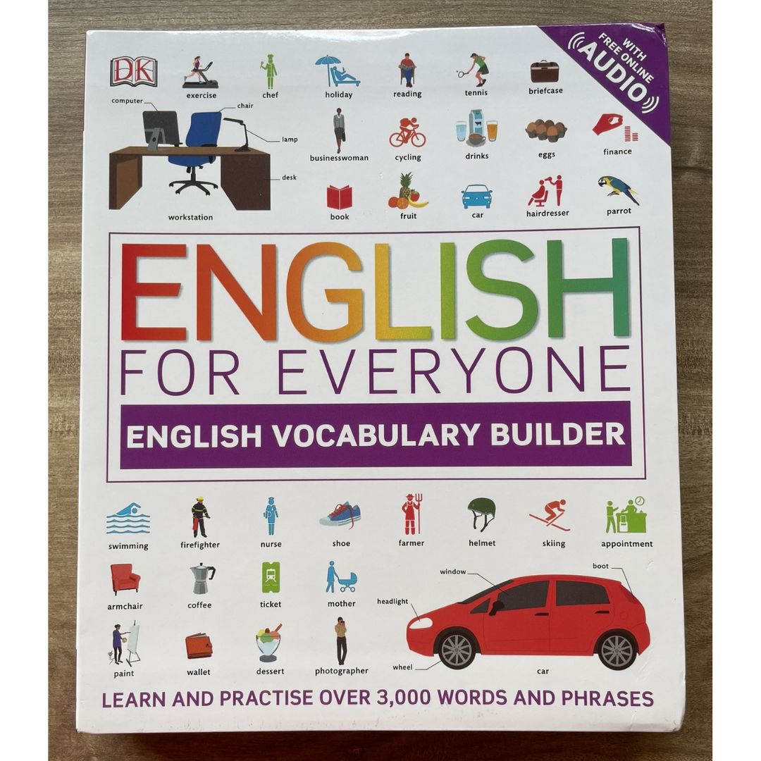 ENGLISH FOR EVERYONE English Vocabulary Builder (softcover) with slight folds on book cover