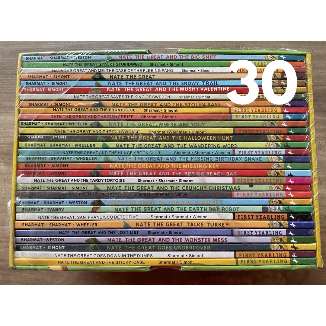 Nate the Great 30 books (softcover) BOX set - BOX with TEAR and DENTS