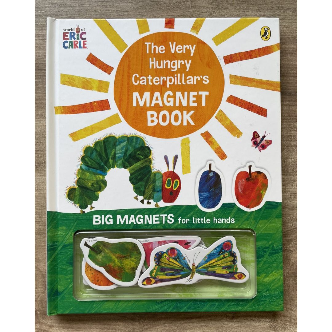 Eric Carle The Very Hungry Caterpillar's Magnet Book (brand new Hardcover) - with SLIGHT DENTS on book cover