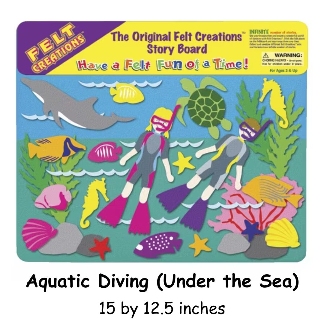 Felt Creations Story Board (SINGLES) (Aquatic Diving / Cars / American Travel / Dancing Ballerina)