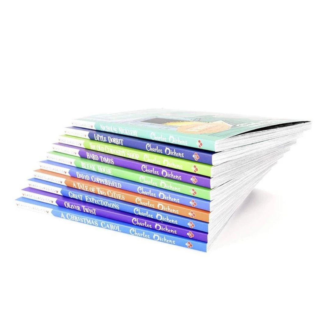 The Charles Dickens Children’s Collection 10 books (box set) (Box with damage, Books NO damage)