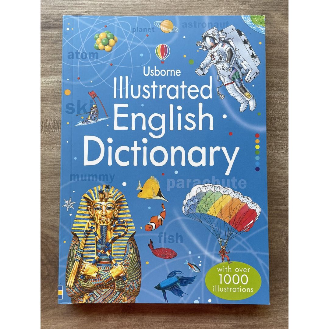 Usborne Illustrated English Dictionary (brand new Softcover, with SLIGHT FOLDS on book cover)