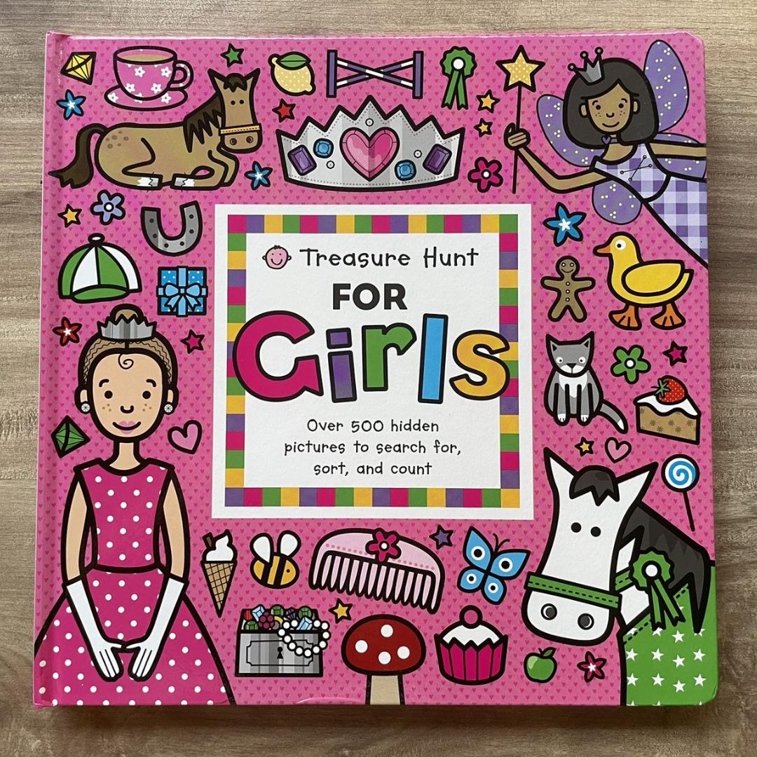 Priddy Treasure Hunt for Girls by Roger Priddy (board book) - big book