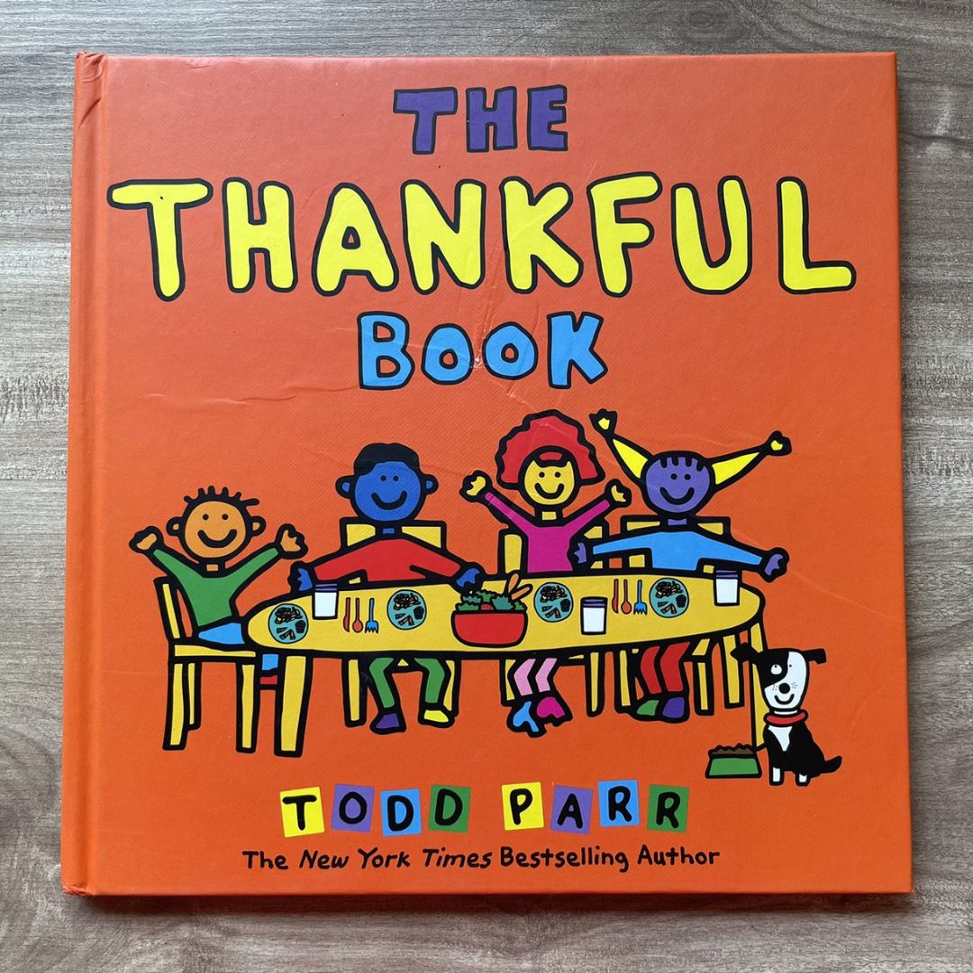 The Thankful Book (Hardcover) by Todd Parr - with slight dents on book cover