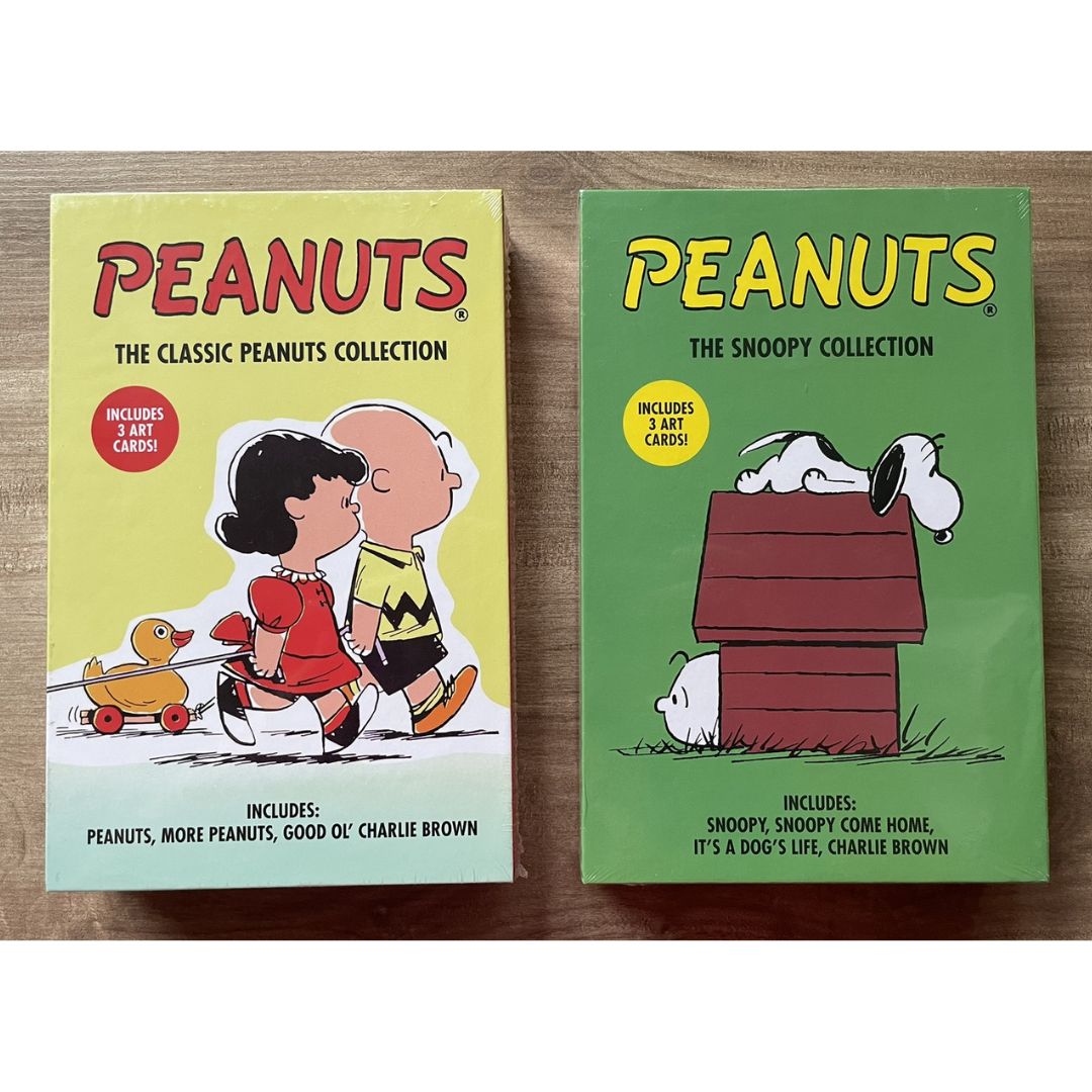 The CLASSIC PEANUTS / SNOOPY / PEANUTS GRAPHIC NOVEL Collection (3 Book) Slipcase Box Set By Charles M. Schulz (brand new softcovers)