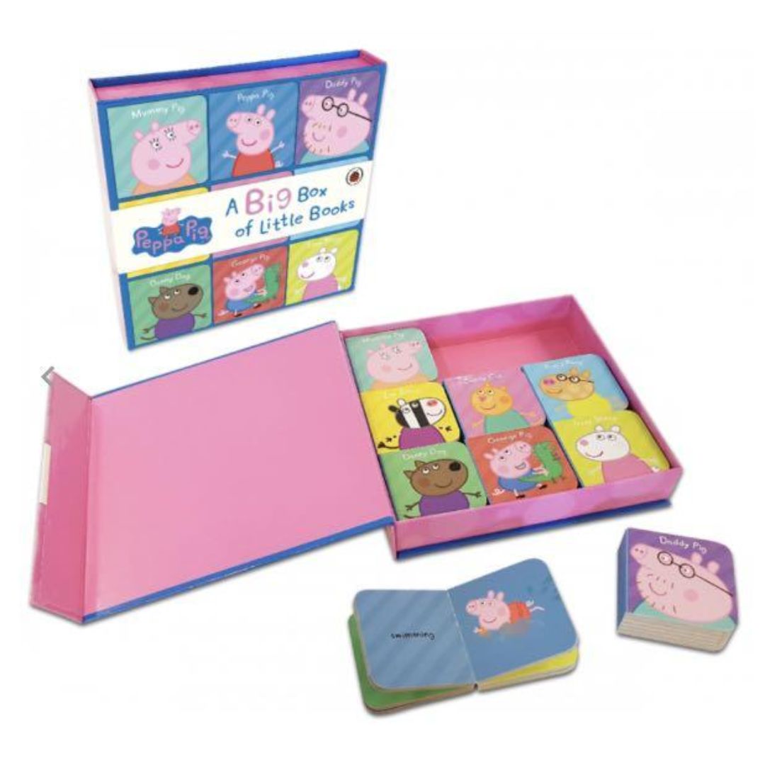 Peppa Pig: A Big Box of Little Books box set (9 MINI board books) BOX with SLIGHT DENTS